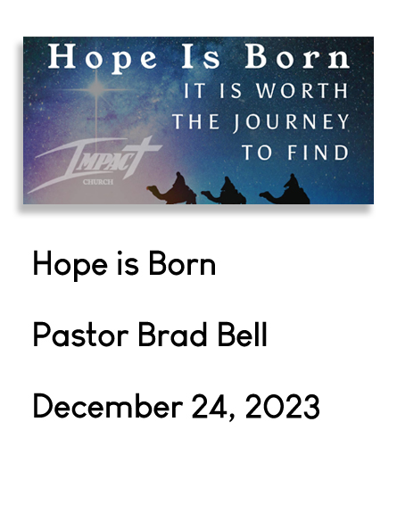 Hope is Born December 24th