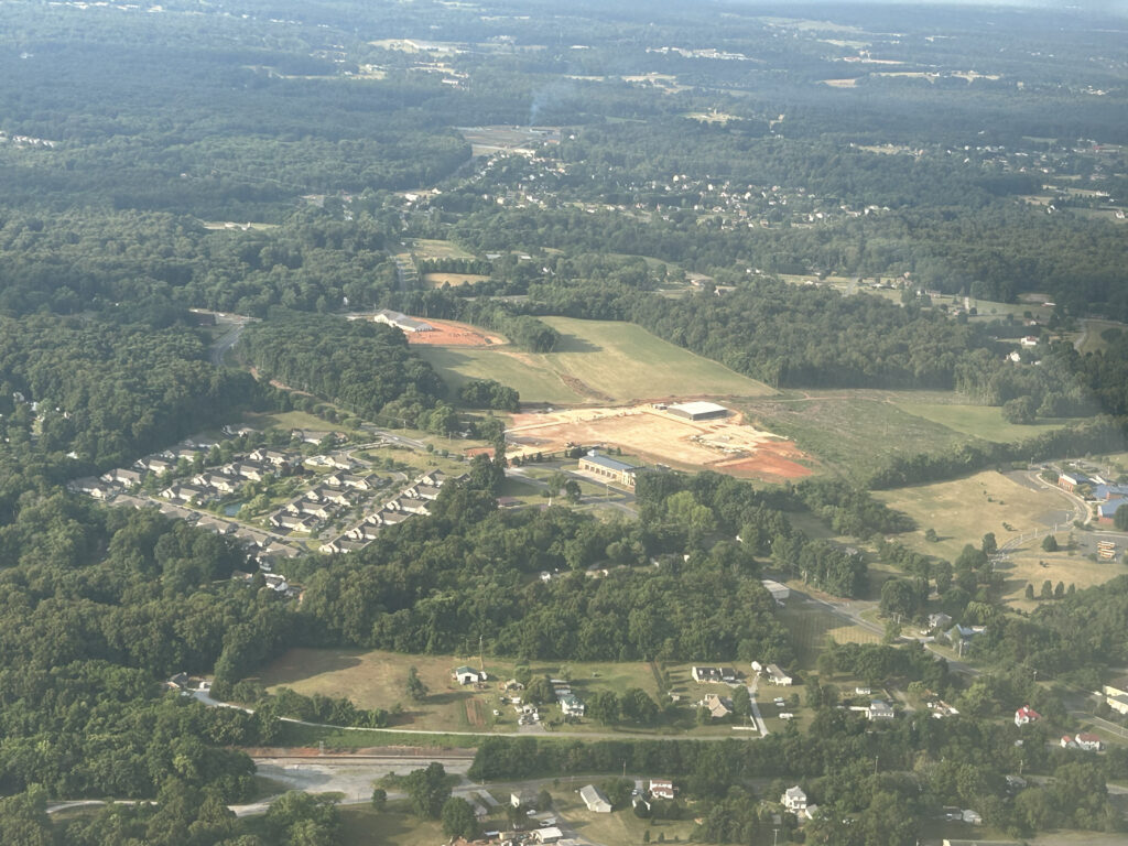 Impact Church Forest VA from the Air