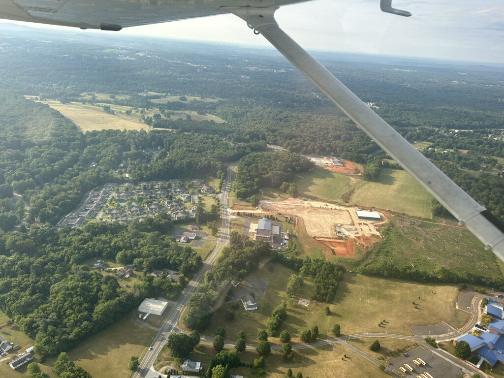 Impact Church Forest VA from the Air