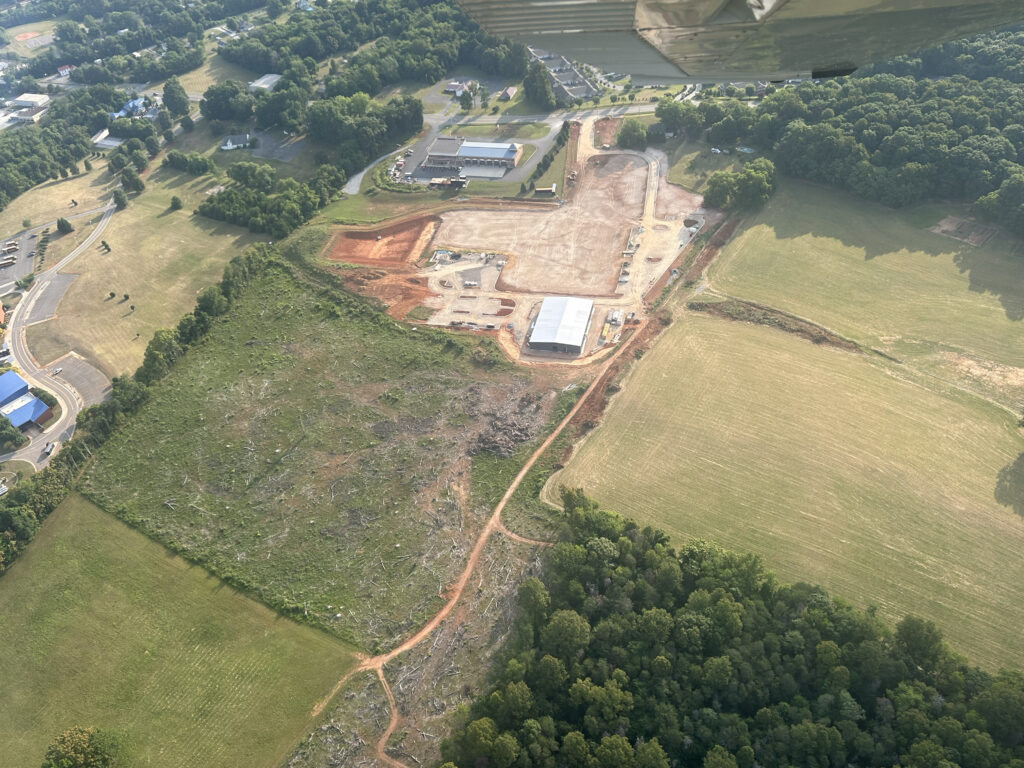 Impact Church Forest VA from the Air