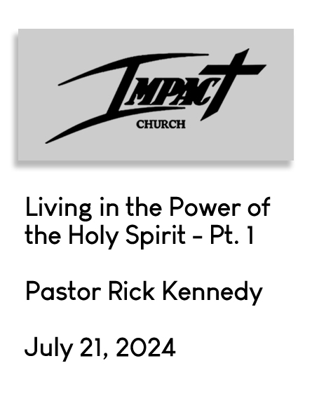 Living in the Power of the Holy Spirit July 21